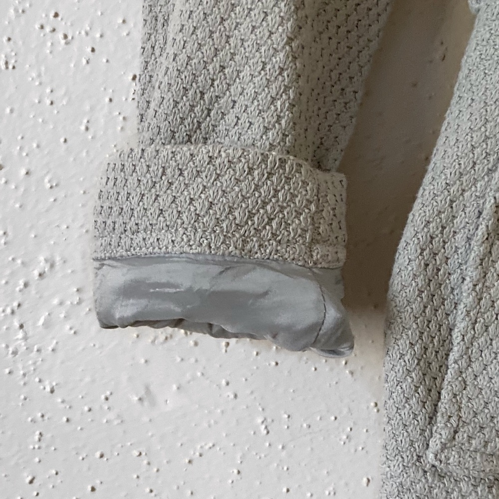 Herno Collared Knit Textured Button Jacket - image 3